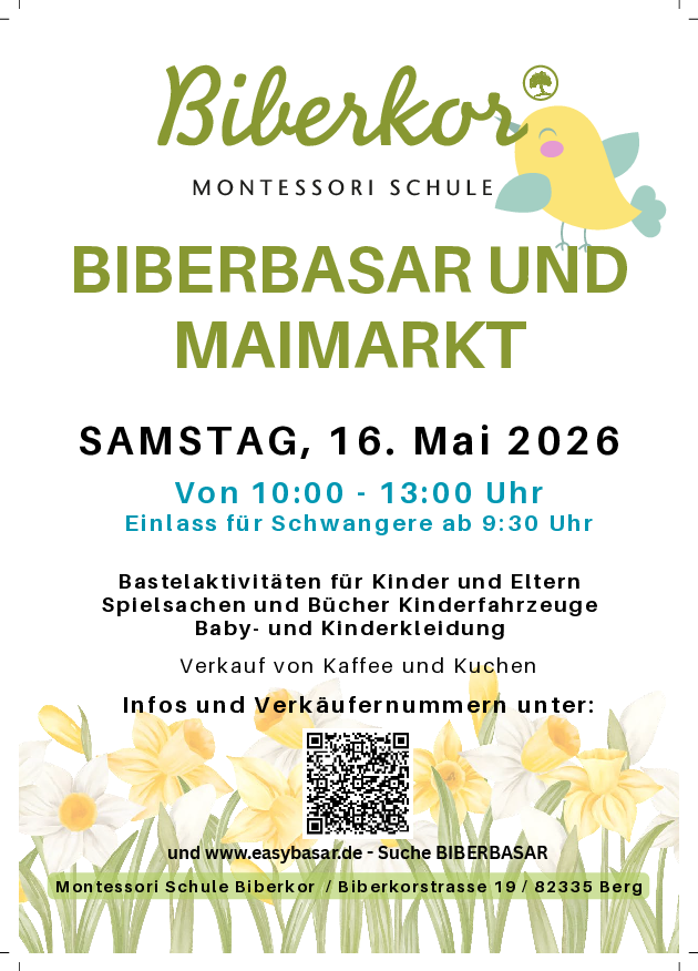 Plakat Biberbasar und Maimarkt